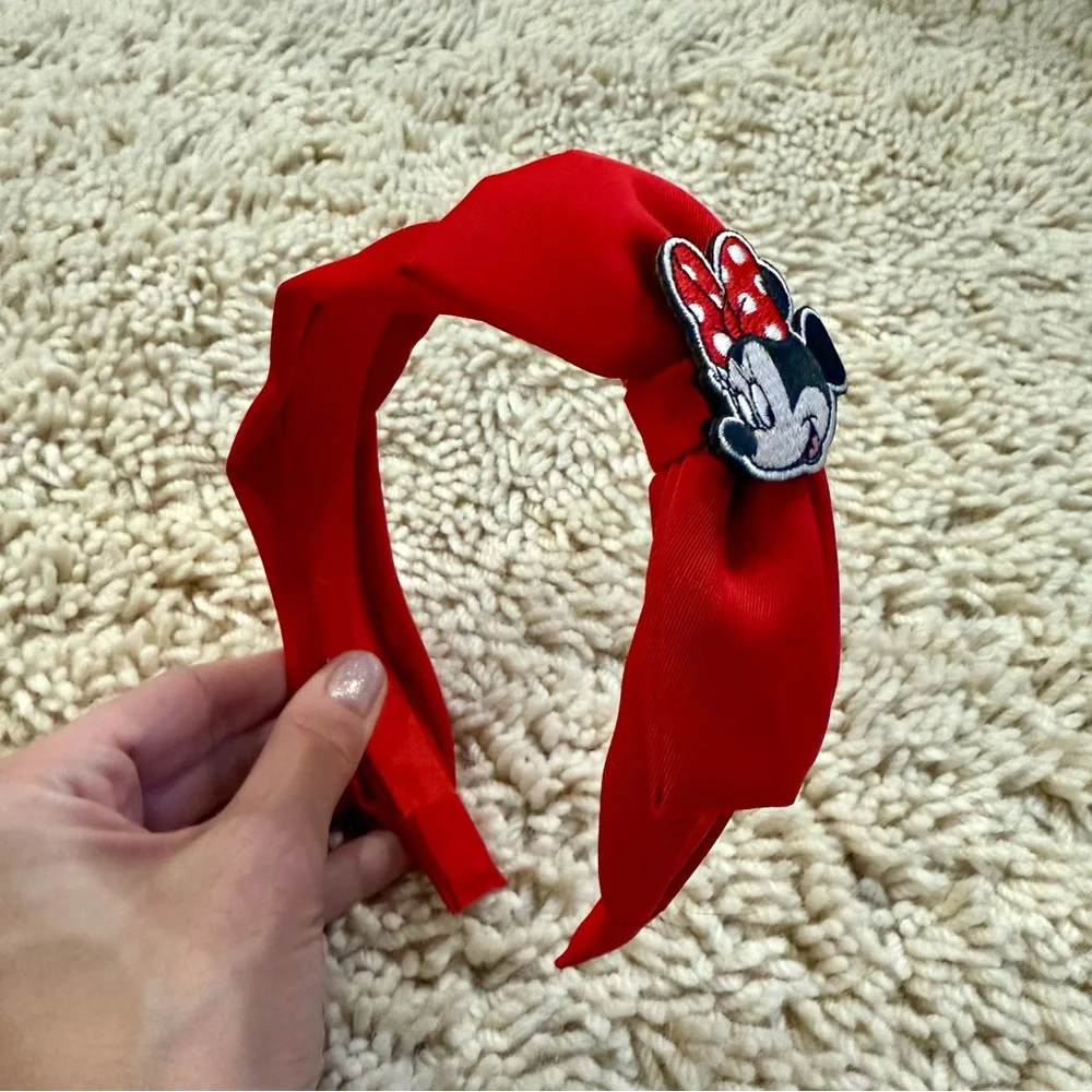 Girls’ Red Disney Minnie Mouse Bow Headband